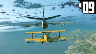 ATERRIZAMOS UN AVIÓN DENTRO DE OTRO, PELICULAAA ! GTA 5 en PC #9