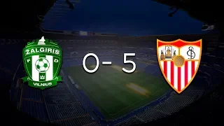 Жальгирис - Севилья 0 : 5 Лига Европы Обзор матча Žalgiris 0 : 5 Sevilla Highlights