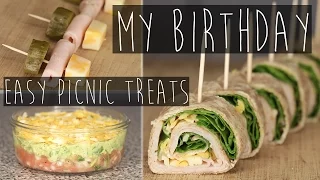 3 Easy Healthy Picnic Food Ideas | MY BIIIIRTHDAY | Eva Chung