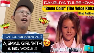 DANELIYA TULESHOVA | Данэлия Төлешова - "STONE COLD" (2017 THE VOICE KIDS BLIND AUDITION) REACTION