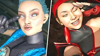 Mortal Kombat 11 - All Characters Take A Selfie (All Characters Perform Cassie Cage Friendship)