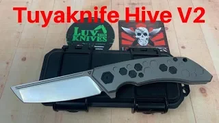 Tuyaknife Hive V2 Knife / Includes Disassembly   Super smooth !!