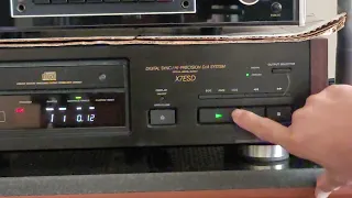 Sony CDP- X7ESD CD player testing