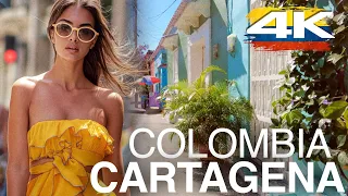 Colombia. Cartagena. 4K Walk  🇨🇴