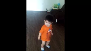 Little toddler dancing