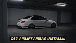 Installing AirLift Performance airbags on my C63 AMG (W204)