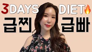 diet vlog) 여름여행 3일전, 급찐급빠에 도전하는 다이어트 챌린지🔥 집순이의 3일 단기 식단관리 브이로그ㅣダイエットVのログ