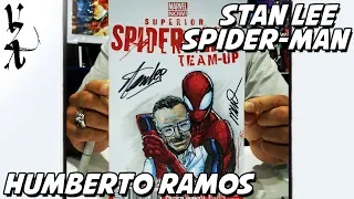 #ArtRush - Humberto Ramos drawing Stan Lee and Spider-Man