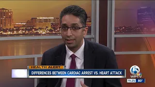 What are the differences between cardiac arrest and a heart attack?