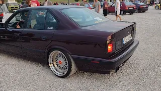 BMW 535i E34 dzwiek silnika wydechu Youngtimer Warsaw PGE Narodowy 24 05 2023