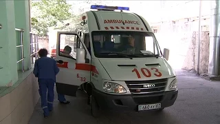 Врач "скорой помощи" Алматы, избитый во время вызова, вышел на  работу (14.06.16)
