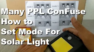 How To Use Setting, Set 3 Modes of Motion Sensor Solar Wall Light