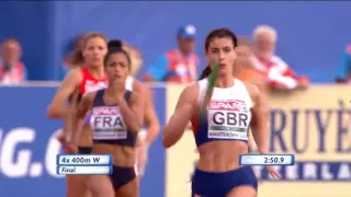 Womens 4x400m Final - European Athletics Championships 2016