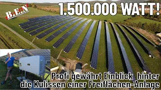 1,5 MEGAWATT: Profi gewährt EINBLICK hinter die Kulissen einer Photovoltaik-Freiflächen-Anlage!