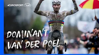 Mathieu van der Poel CRUSHES Wout Van Aert and other rivals in GP Sven Nys 🔥 | Eurosport Highlights