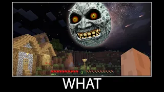 Minecraft wait what meme part 334 realistic minecraft Lunar Moon