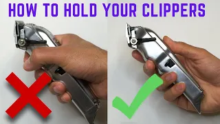 How To Hold Your Clippers And Use Lever To Fade Hair