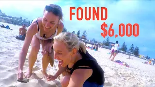 NUDE BEACH Metal Detecting Found $6,000 with LUCKY LADIES!! *Gold Treasure*