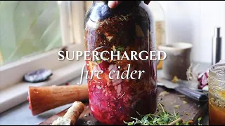 Supercharged Herbal Fire Cider Recipe