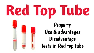 ❤️ Red Top Tube ❤️ Blood Collection Tubes used in Laboratory