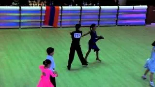 "MEGA DANCE" Cup of castanets . Yerevan, Armenia. Gia & Lika xachidze cha cha cha