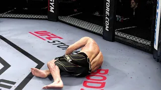 Islam Makhachev Gets Knocked Out By Justin Gaethje!!(UFC 4 Online)