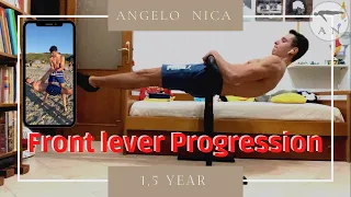 1,5 YEAR FRONT LEVER PROGRESSION !! (From bad to less bad)