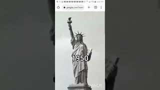 evolución de la estatua de la libertad (1880 - 2022)