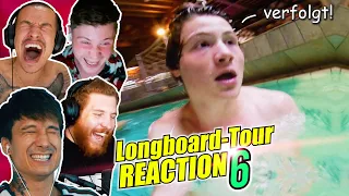 STALKER Fans, Unwetter, Streit, Verletzungen | JU x UNGE x CHENG x DNER Longboard Tour Reaction 6