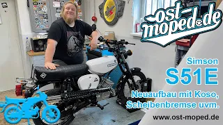 Simson S51 | Scheibenbremse + Koso Tacho 🏍️ | Jugendweihe Neuaufbau