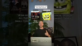 Popular Song From Blink-182 Vs. The Meme Version: “All The Small Things” & SpongeBob #shorts #meme