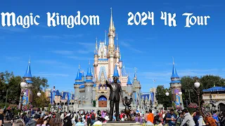 Magic Kingdom 2024 Complete Tour & Walkthrough in 4K | Walt Disney World Florida January 2024