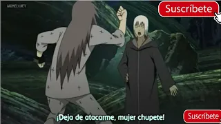 Karin y Suigetsu Peleando (Deja de atacarme Mujer Chupete)