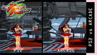 King of Fighters 2003 - PS2 vs Arcade (3D vs 2D Comparison) 60fps