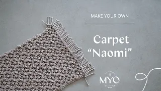 How to make a Macramé Carpet "Naomi" | Hur man gör en makramé-matta "Naomi"