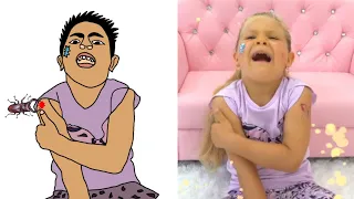 Diana Roma The Boo Boo Story Drawing Meme - KidsDianaShow @limdan