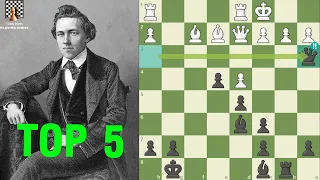 TOP 5 Pha Thí Quân Bá Đạo Nhất Của Thần Đồng Cờ Vua Paul Morphy - TungJohn Playing Chess