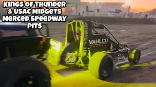 KINGS OF THUNDER & USAC MIDGET MADNESS INVADE MERCED SPEEDWAY ONE LAST TIME FOR THE YEAR - PITS
