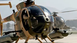 Afghanistan. Attack helicopters MD-530F Cayuse Warrior of the Afghan Air Force.