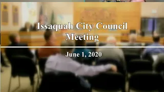 Issaquah City Council Meeting June 1, 2020