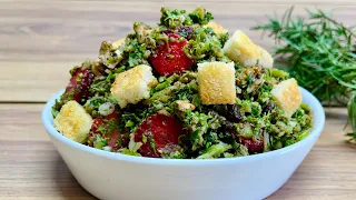 Broccoli salad with strawberries and walnuts🥦🍓best broccoli salad recipe