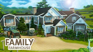 Big Family Farmhouse // The Sims 4 Speed Build