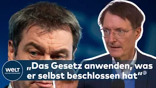 LAUTERBACH REAGIERT: "Glaube, dass Herr Söder das noch einmal überdenken wird" | WELT Interview