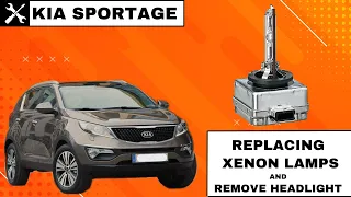 Kia Sportage SL 2010-2015 - Xenon Headlight Bulb Replacement - headlight Removal