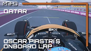 Oscar Piastri's Sprint Pole Lap | 2023 Qatar Grand Prix | Assetto Corsa