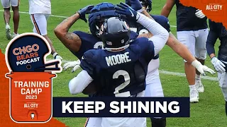 Chicago Bears Training Camp | DJ Moore shines while offense gets challenged | CHGO Bears Podcast