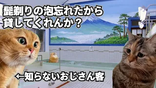 近所の銭湯に行った何気ない話【猫ミーム】