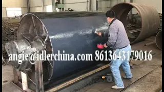 how to make cold bonding rubber ceramic lagging for conveyor drum pulley