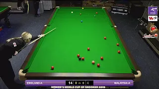 England A v Malaysia A - Women's Snooker World Cup (June 2019)