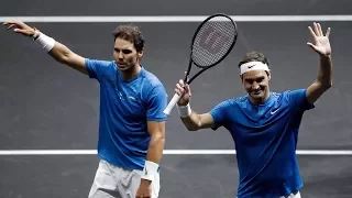 🎾 Federer Nadal vs Sock Querrey - Laver Cup - September 23, 2017 - Highlights 🎾